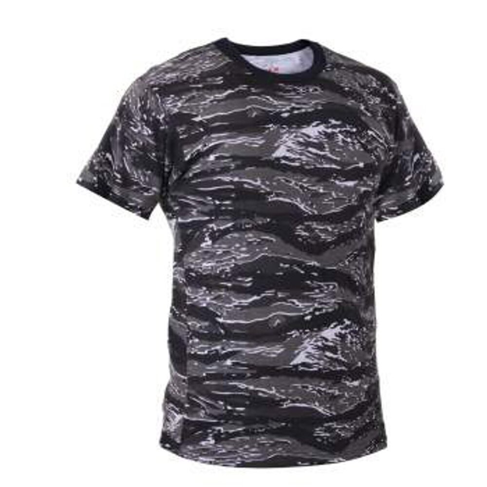 Grey Tiger Stripe Camo Tee